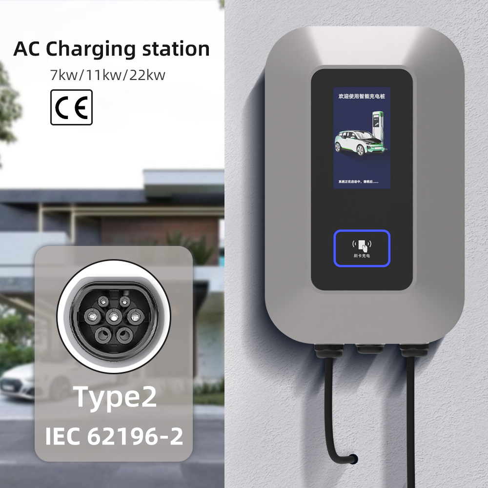 Ev Charger Wallbox - 32A EV Charging Station 22KW 3Phase