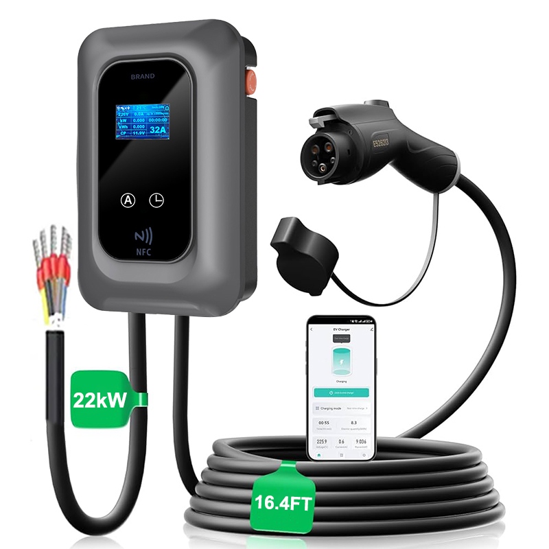 Ev Charger Wallbox - Fast Charging Station Vehicle Home Ac