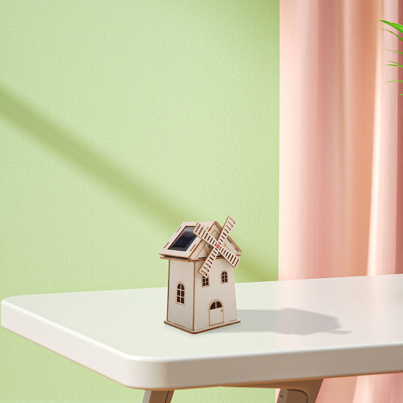 Wooden Solar Powered Windmill  - Renewable Energy For Kids のレビューと価格