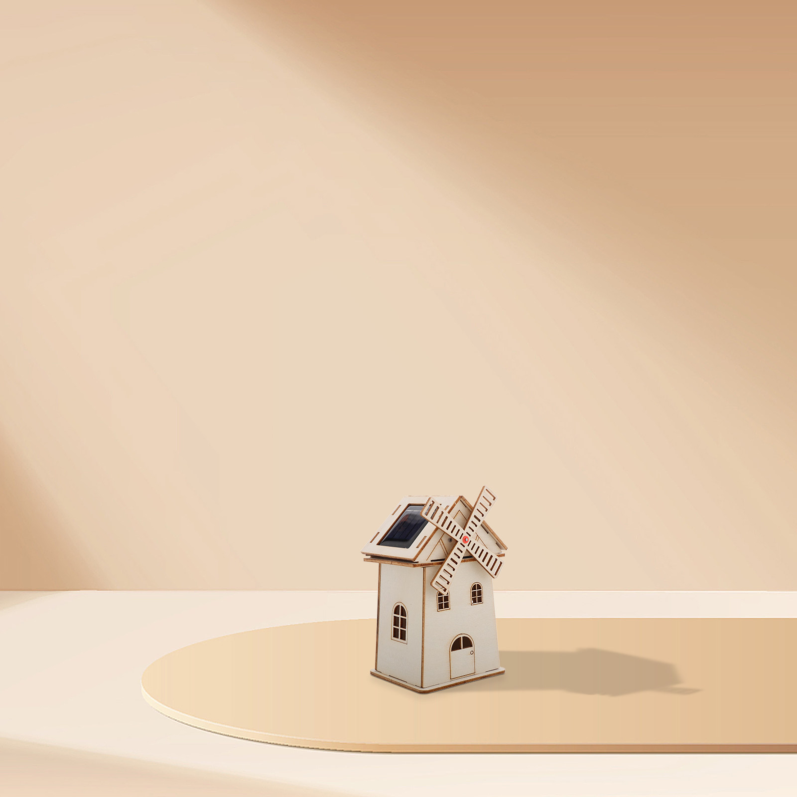 Wooden Solar Powered Windmill  - Renewable Energy For Kids のレビューと価格