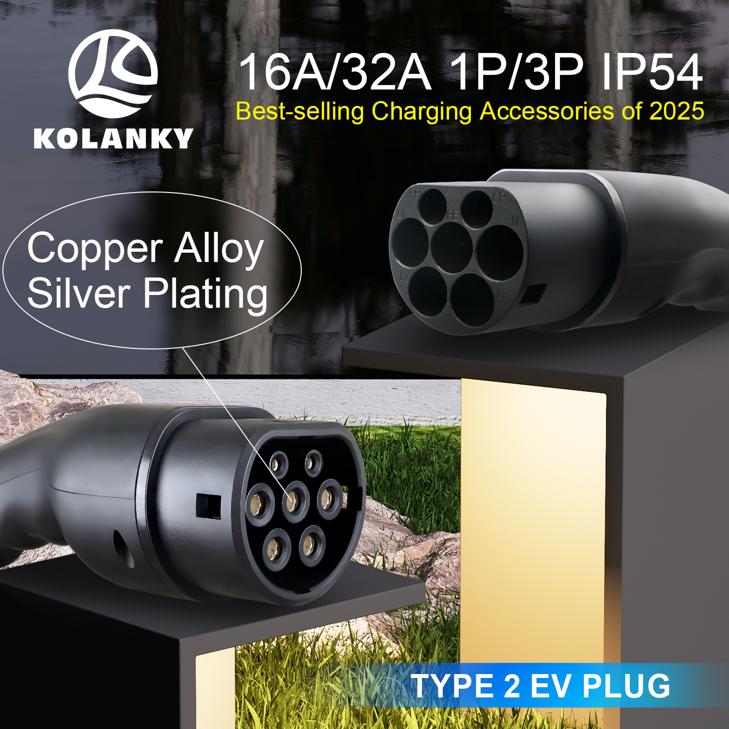 3.6KW 7.2 11 22KW Male Type 2  - Ev Charger Wallbox のレビューと価格