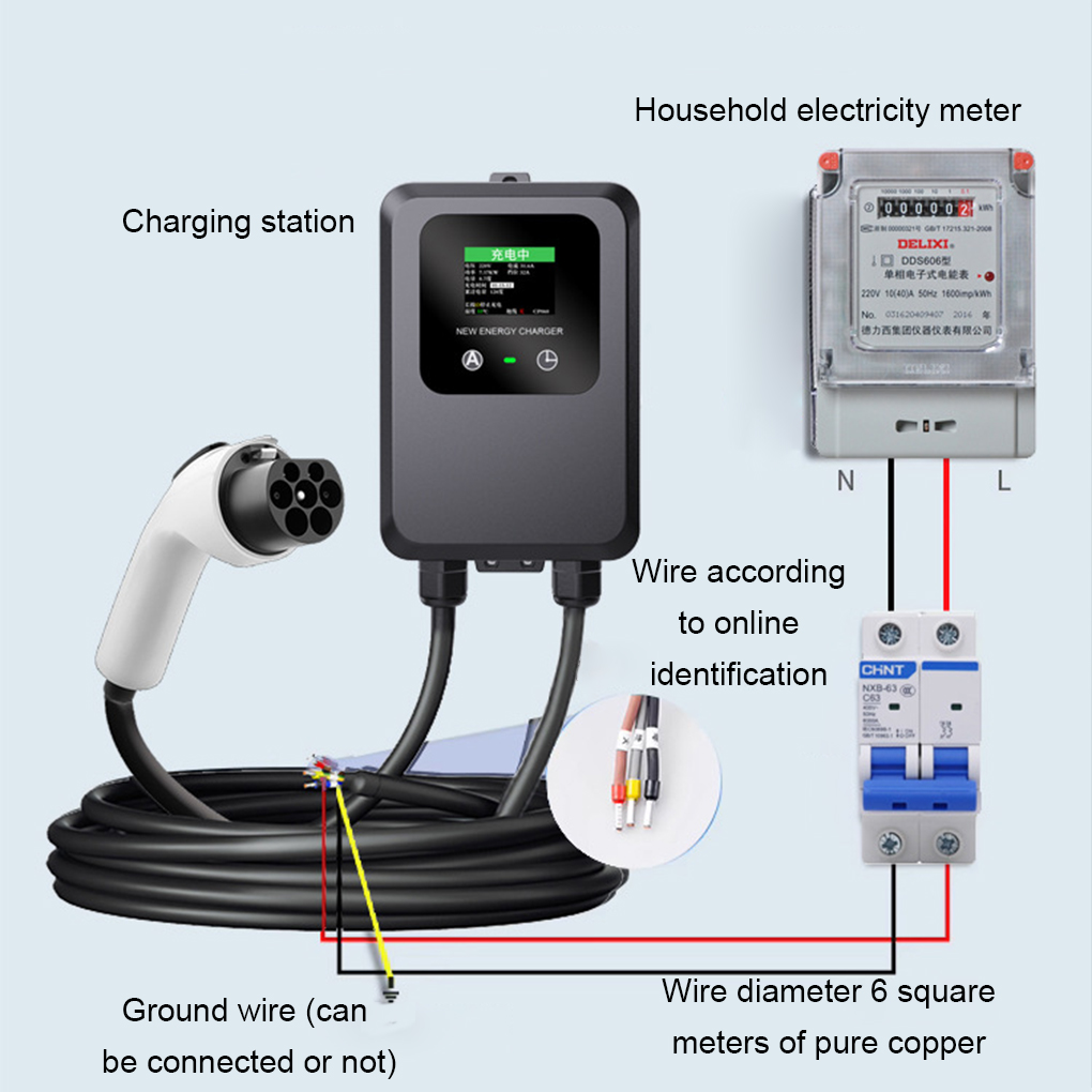 EV Charger 32A-24A-16A-8A 7KW  - Ev Charger Wallbox のレビューと価格