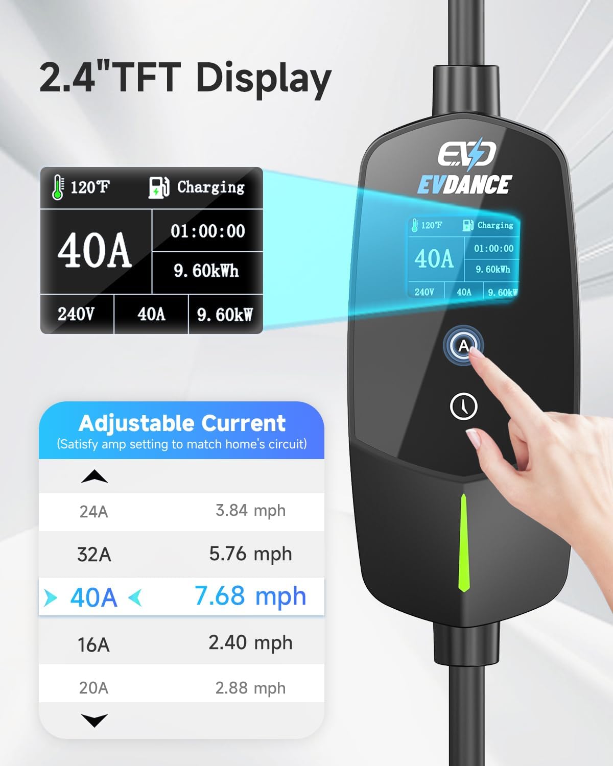 EVDANCE Portable EV Charger fo - Ev Charger Wallbox のレビューと価格