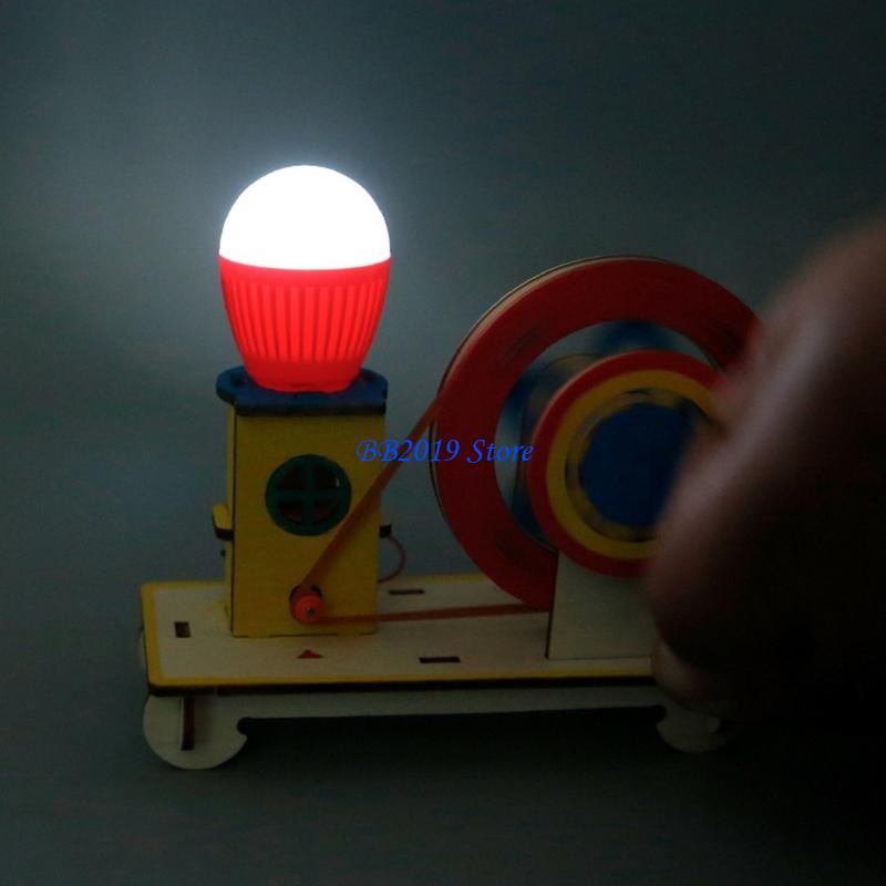 Q0KB Creative Wooden Hand Cran - Renewable Energy For Kids のレビューと価格